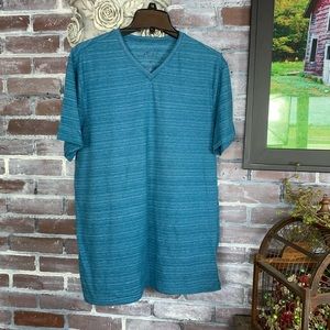 Blue Lg Marc Anthony V Neck Tee